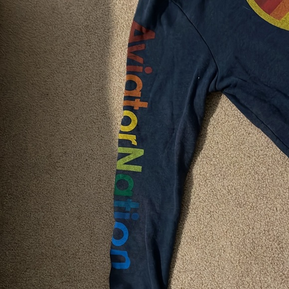 Aviator Nation navy hooded sweatshirt size XL - Picture 2 of 3